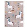 65271 detsky kusovy koberec fun unicorn with rainbow beige