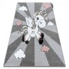 65967 11 detsky kusovy koberec petit unicorn grey
