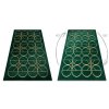 66567 11 kusovy koberec emerald 1010 green and gold