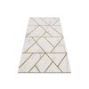 66570 7 kusovy koberec emerald geometric 1012 cream and gold
