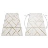 66570 8 kusovy koberec emerald geometric 1012 cream and gold