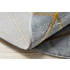 66636 10 kusovy koberec emerald 1022 grey and gold kruh