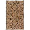67956 kusovy koberec printed jute rowen natural black