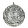 68820 strieborna plastova vianocna gula 10 cm sada 4 ks