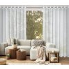 69894 11 biela zaclona so striebornou nitou na kruzkoch kelly 300 x 250 cm