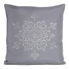 7299 strieborna dekoracna obliecka na vankus leonid 45x45 cm