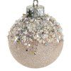74757 strieborna plastova vianocna gula 8 cm sada 4 ks