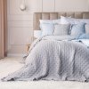 75666 sivy prehoz na postel s volanom werona 170x210 cm