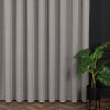 Sivá záclona PETRA v prirodzenom vzhľade ukončená olovkom