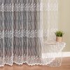 Biela tylová vyšívaná záclona AMELIA