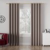 Tmavobéžový zatemňovací záves na krúžkoch LEON 140x250 cm