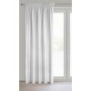 Strieborný záves v eko štýle na páske ERIS 140x270 cm