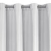 Biely matný záves na krúžkoch ADARI 140x250 cm