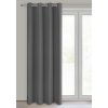 Grafitový matný záves na krúžkoch ADARI 140x250 cm