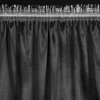 Čierny zatemňovací záves s lesklou potlačou ELISE na páske 140x250 cm