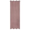 Ružový zatemňovací záves so štrukturovaným vzorom AMARO na krúžkoch 135x250 cm