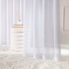 Biela priesvitná záclona na páske FIORA 140x250 cm