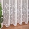 Biela tylová vyšívaná záclona LUJZA