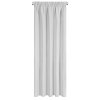 Strieborný 100% zatemňujúci záves typu blackout na páske SUZAN 135x270 cm