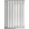 Biela záclona s efektom drobných listov na krúžkoch TULSA 350x250 cm
