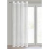 Biela sieťovaná záclona na krúžkoch MIRELLA 140x250 cm