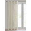 Béžová sieťovaná záclona na krúžkoch MIRELLA 140x250 cm
