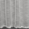 Biela záclona s jemnými pásikmi na lesklom podklade na krúžkoch RACHEL 140x250 cm