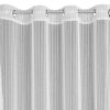 Biela záclona s jemnými prúžkami na krúžkoch NOELIA 300x250 cm