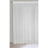 Biela záclona s jemnými prúžkami na páske NOELIA 300x270 cm