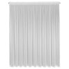 Biela záclona s jemnými prúžkami na páske NOELIA 300x270 cm