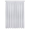 Biela hladká záclona s leskom na páske ALIA 350x270 cm
