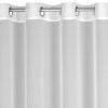Biela šifónová záclona s jemným leskom na krúžkoch ARLETA 350x270 cm