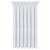 Biela šifónová záclona s jemným leskom na páske ARLETA 350x270 cm