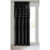 Čierny zamatový záves s volánmi na páske AURA 140x270 cm