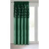 Tmavozelený zamatový záves s volánmi na páske AURA 140x270 cm