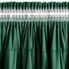 Tmavozelený zamatový záves s volánmi na páske AURA 140x270 cm