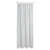 Biela hladká záclona s jemnou sieťovanou štruktúrou na páske TAMINA 140x270 cm
