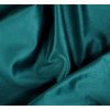 Smaragdová obliečka na vankúš SIBEL z mäkkého zamatu 40x40 cm
