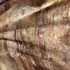 Tehlovočervený zamatový záves s mramorovým vzorom na páske ELLA 140x270 cm
