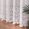 Biela žakarová záclona MONIKA s jemným vzorom