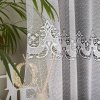Biela žakarová záclona DOROTA so zaujímavým vzorom