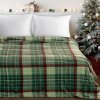 Zelená vianočná deka KRATA 150x200 cm
