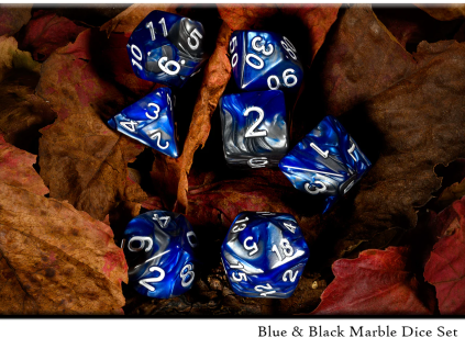Blue and Black Dices 10