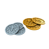 Board&Dice Accessories Nucleum: Metal Coins Board&Dice