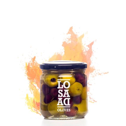 Španielske olivy natural mix bez kôstky