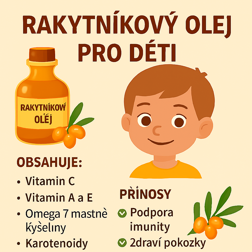 Jak může rakytníkový olej pomoci dětem