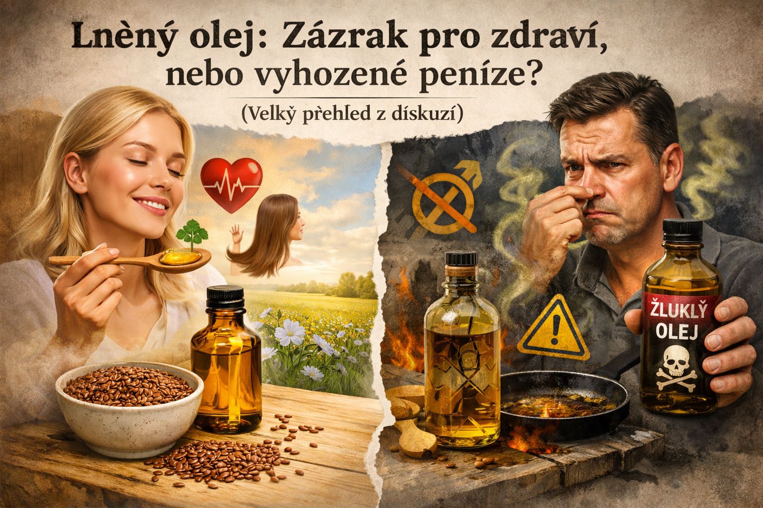 Lněný olej: Diskuze, účinky a nejčastější chyby při užívání