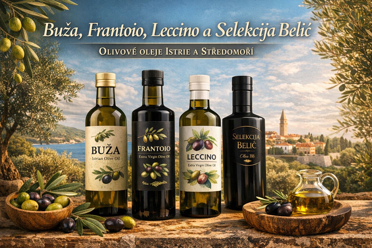 4 odrůdy olivových olejů z Istrie: Která je nejlepší?