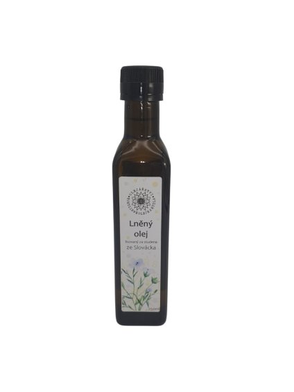 lněný olej Astella přední strana 250 ml