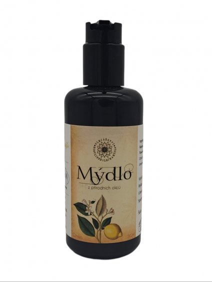 tekuté mýdlo citron 200 ml sklo